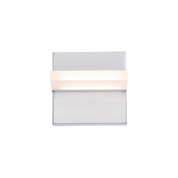 Oslo 5in LED Indoor And Outdoor Wall Light 3000K In Brushed Aluminum